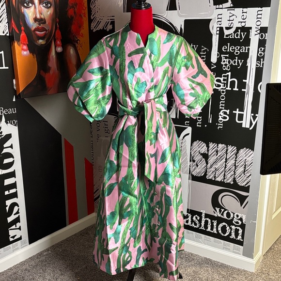 N By Nancy Dresses | Pink And Green Patterned Dress | Color: Green/Pink | Size: S | Godsfashionmogu's Closet